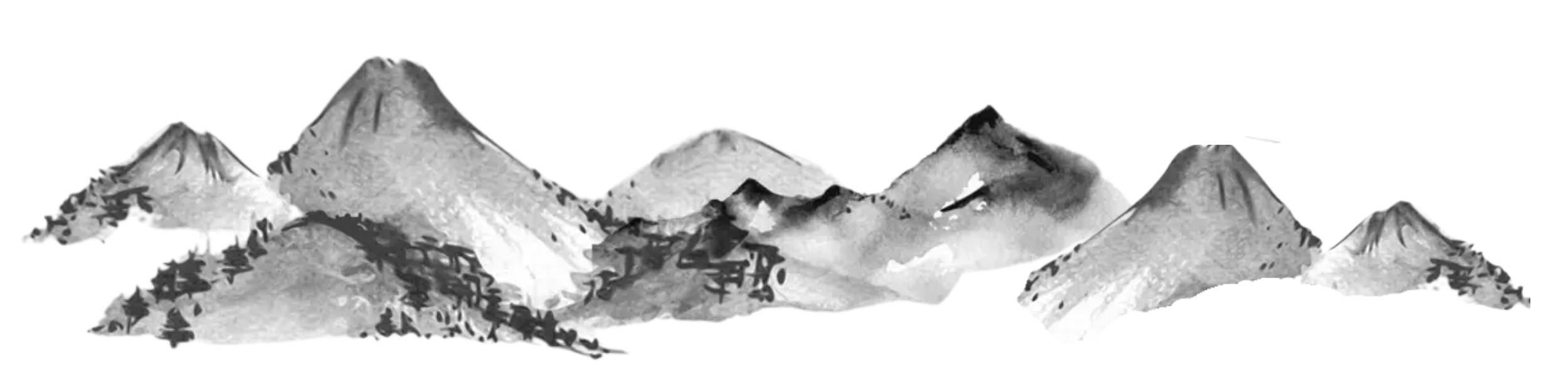 Mountain Peaks Illustration