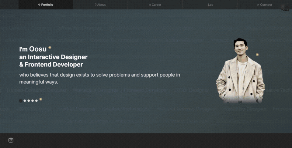 GIF cycling through multiple pages to show consistent design language